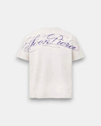 VIOLET GLITCHED WORLD TEE