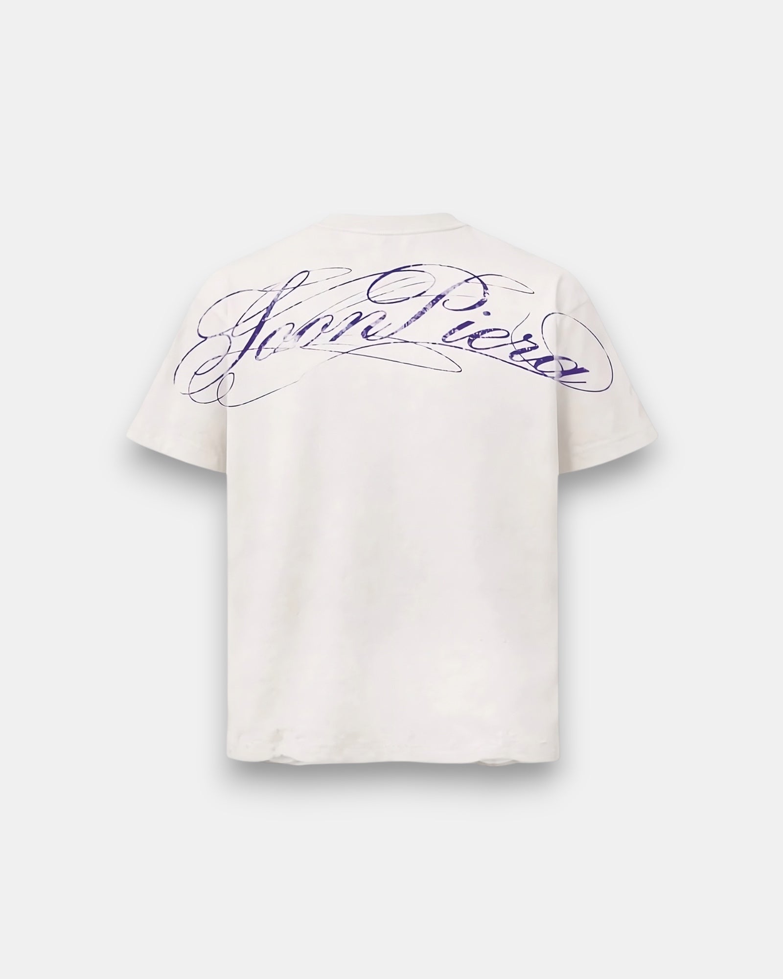 VIOLET GLITCHED WORLD TEE