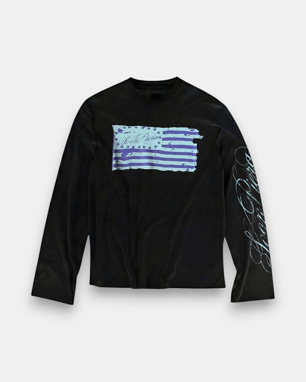 BLACK INKED FLAG LONGSLEEVE