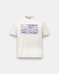 VIOLET GLITCHED WORLD TEE