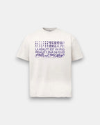 VIOLET GLITCHED WORLD TEE